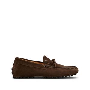 Tod's Men Gommino Suede Loafers With Lace